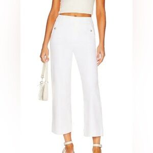 NWT Spanx women’s pants Stretch Twill Cropped Wide Leg size Small bright white